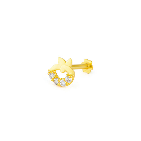 18ct Yellow Gold Indian Nose Pin