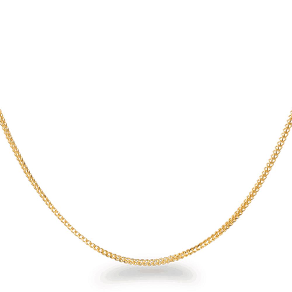 Mens gold foxtail chain on sale