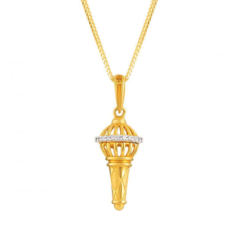 22ct Gold Gada Pendant