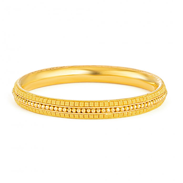 22ct Gold Kada | Jali Collection | Size 2.6