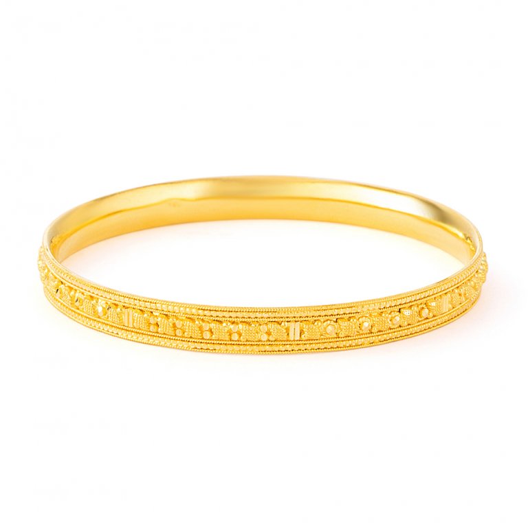 22 carat Gold Bangle | Jali collection | Size 2.5