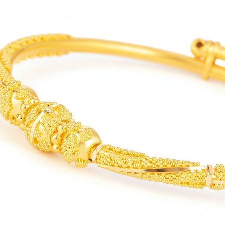 Jali 22ct Gold Baby Bangle Jali 22ct Gold Baby Bangle