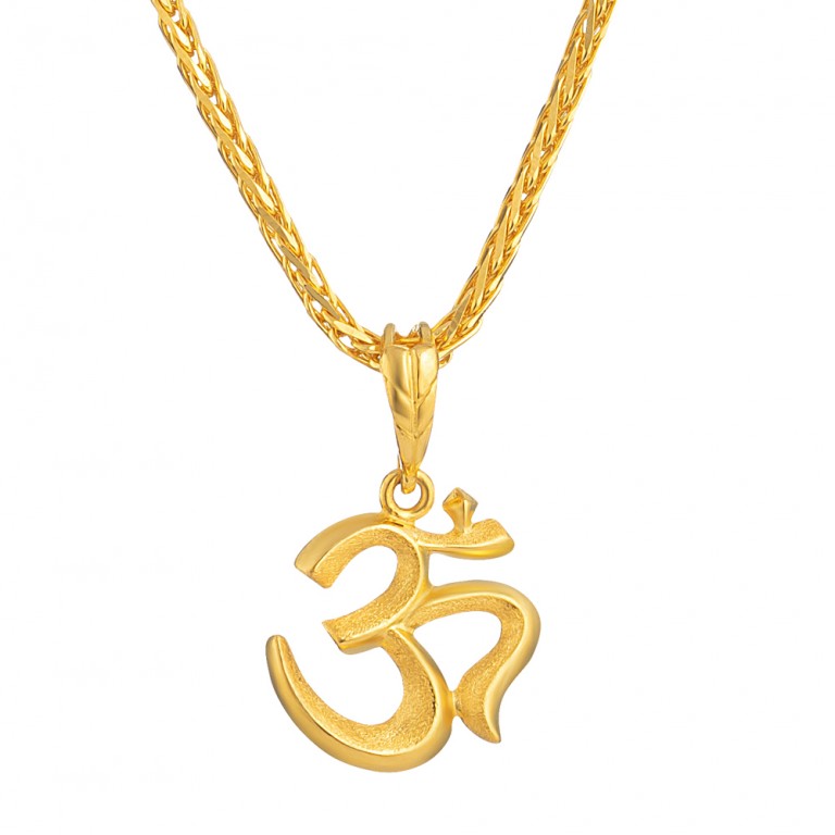 22 carat Gold Om  Pendant