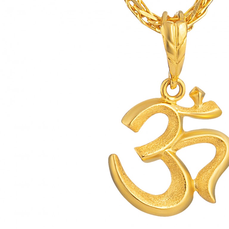 22 carat Gold Om  Pendant