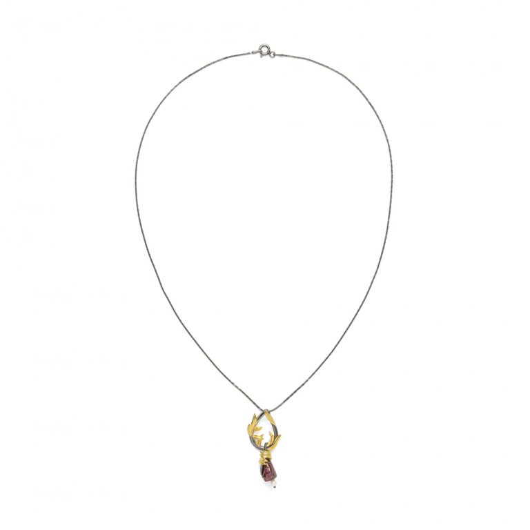 Artemisia Sterling Silver Garnet Necklace