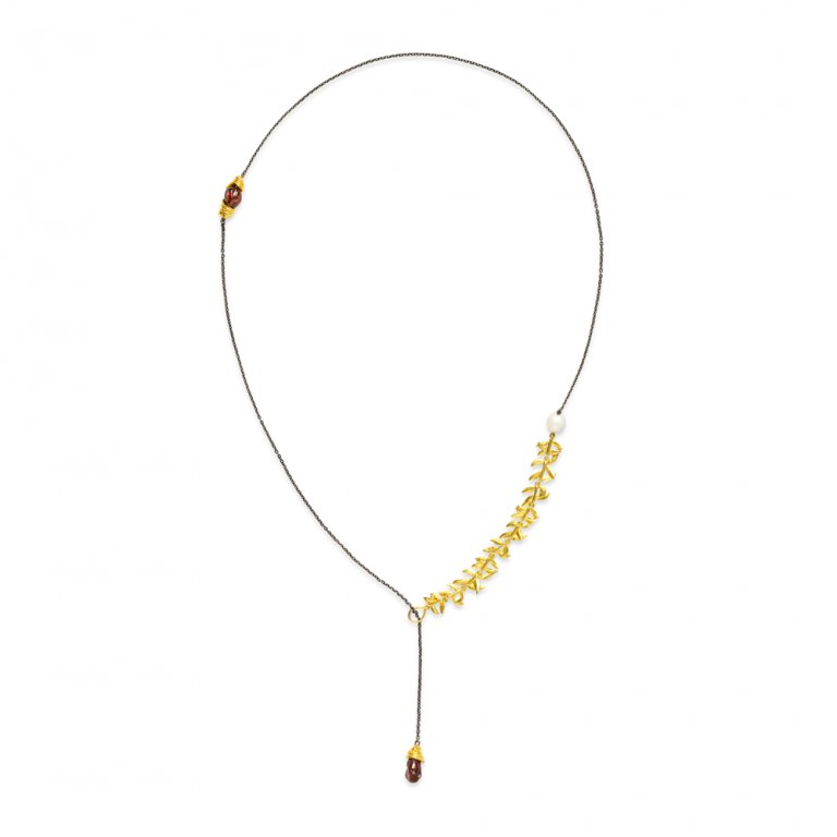 Artemisia Sterling Silver Garnet Necklace