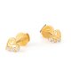 22ct Gold Heart Shaped Earring