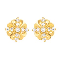 22ct Gold Earring with CZ Stones 22ct Gold Earring with CZ Stones