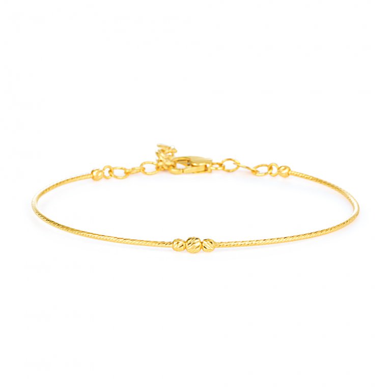 Glow Collection 22ct Gold Ladies Bangle Bracelet