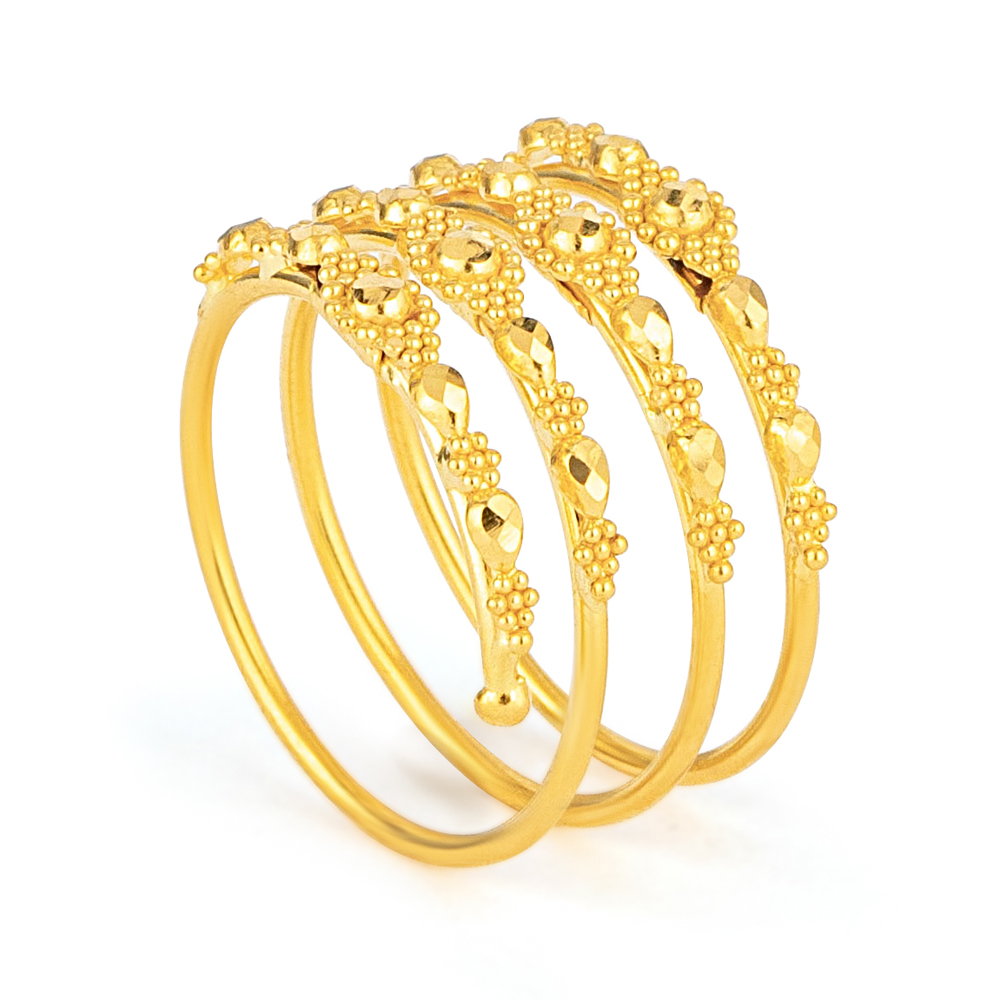 Floral Design Spiral Gold Ring With Diamonds 3D model 3D printable |  CGTrader