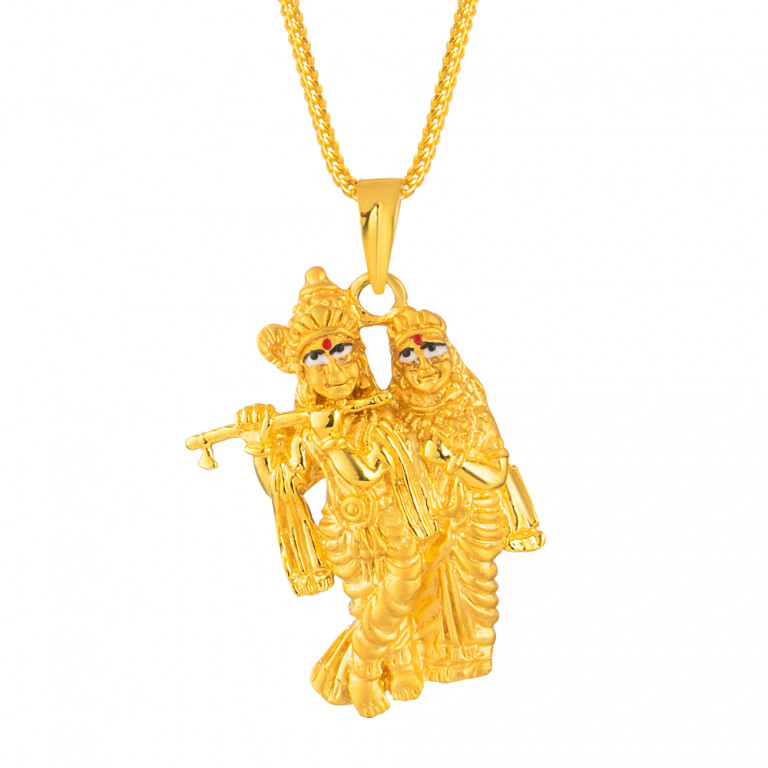 22ct Gold Radha Krishna Pendant