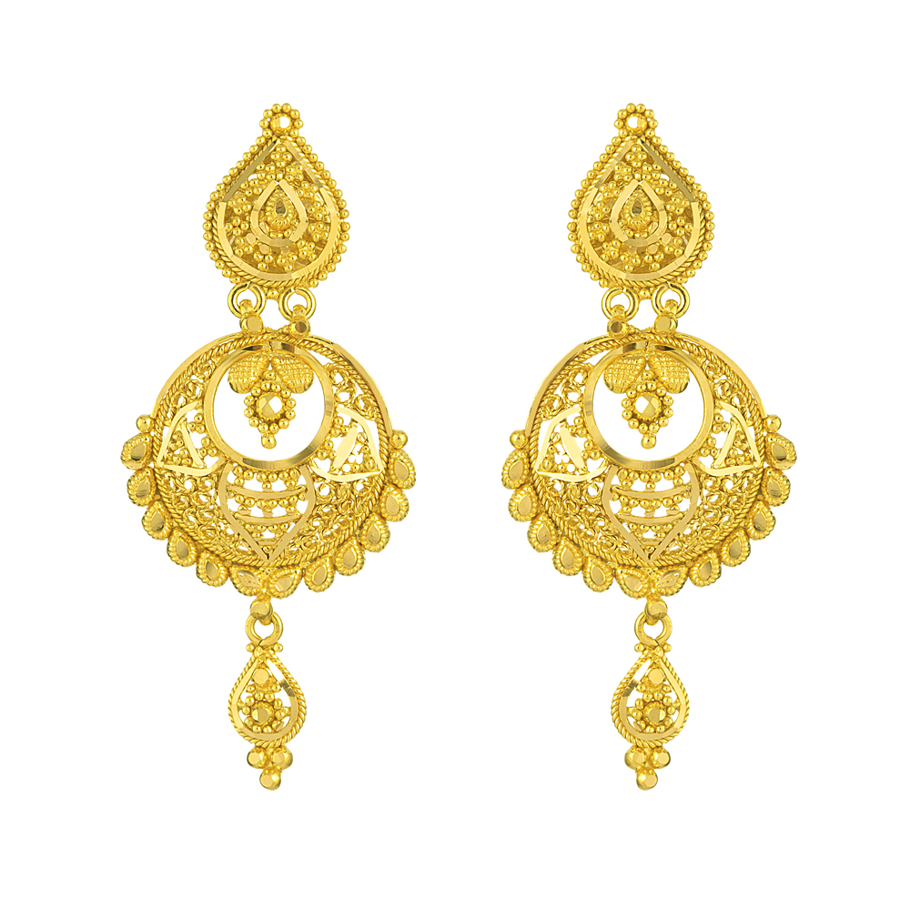 22 Carat Gold Filigree Earring - £650.00.00 (SKU:33296)