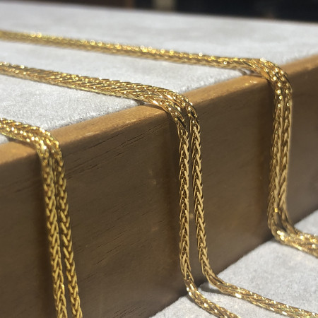 22ct Gold | Spiga Chain | 18 Inches | 1.5mm Thick