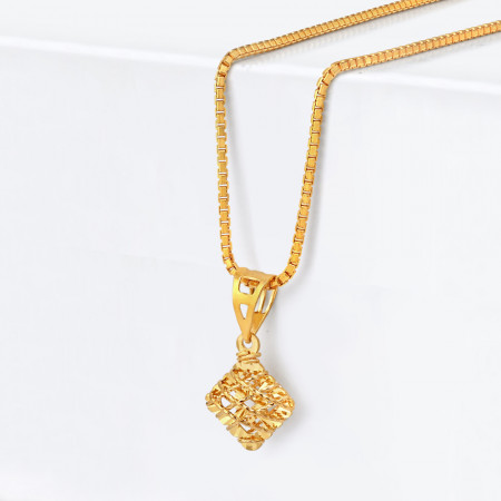 22ct Gold Square Shaped Pendant