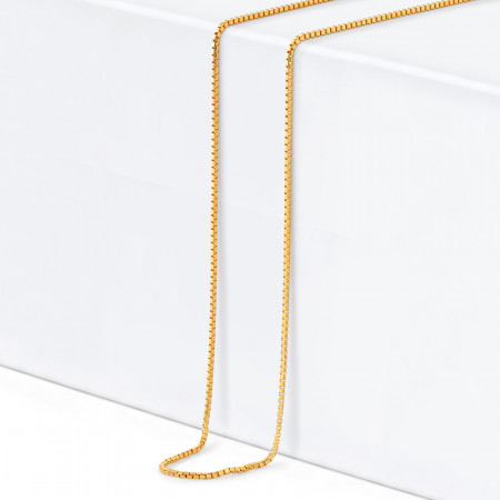 22ct Gold | Box Chain | 18 Inches | 1mm Thick