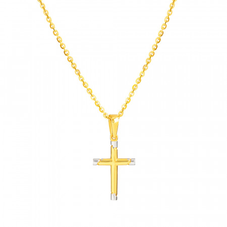 22ct Gold Cross Pendant | 7.9 mm