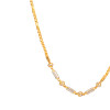 22ct Gold Fancy Chain with Rhodium Finish