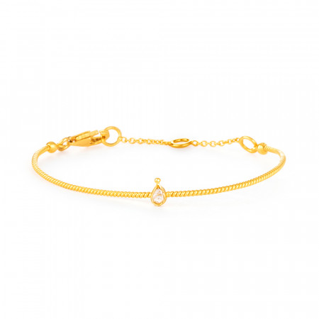 Diya 22ct Gold Uncut Rose Polki Diamond Bracelet