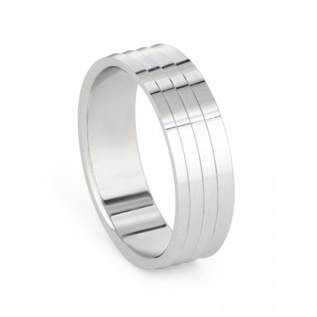 Platinum Men's Fancy Wedding Ring