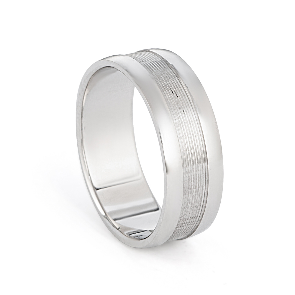 Men's Platinum Wedding Band Ring PureJewels UK