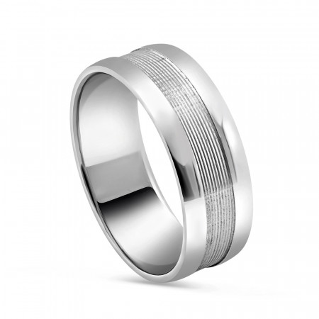 Men's Platinum Wedding Band Ring