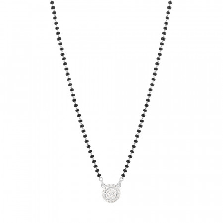 18 carat White Gold Mangalsutra