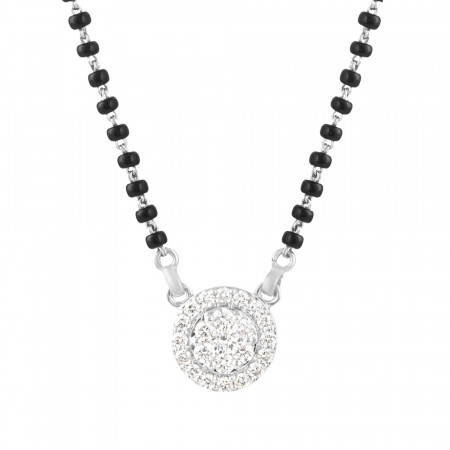 18 carat White Gold Mangalsutra