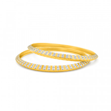 22 Carat Gold Single Bangle | Daily Wear | Size 2.4