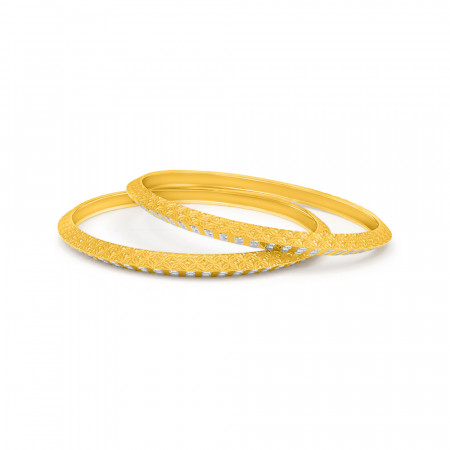 22 Carat Gold Single Bangle | Daily Wear | Size 2.4