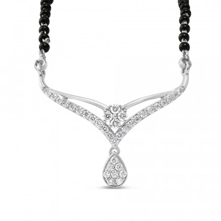 18Carat White Gold Mangalsutra