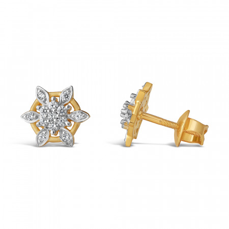 22 Carat Gold Earring with CZ Stones