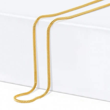 22ct Gold Foxtail Chain in 16 Inches