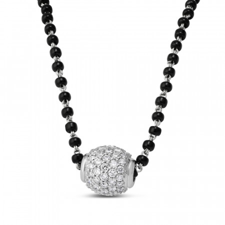 18 karat White Gold Mangalsutra
