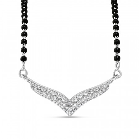 18ct White Gold Mangalsutra