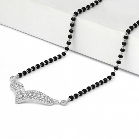 18ct White Gold Mangalsutra