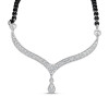 18ct White Gold Mangalsutra Diamond
