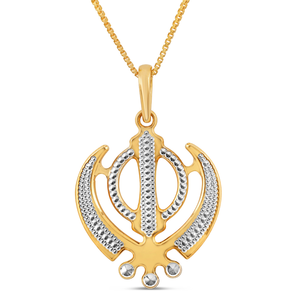 Khanda on sale locket gold