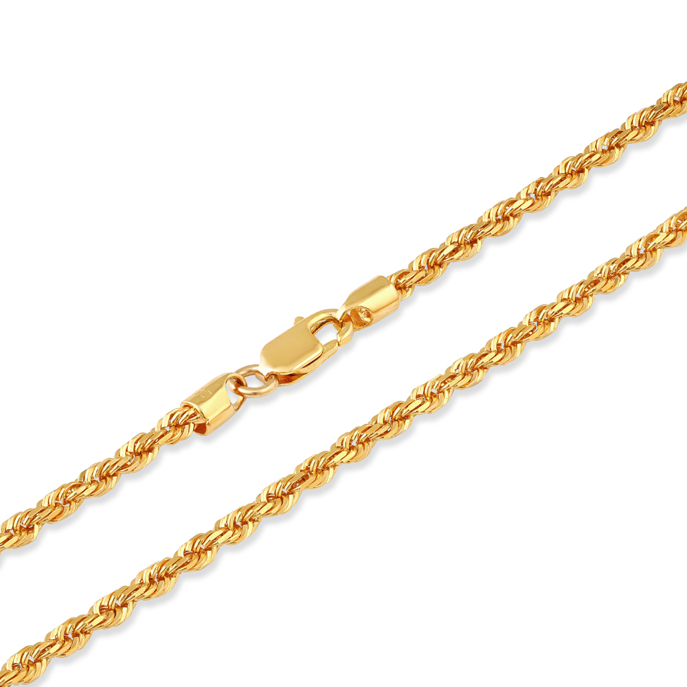 22 Carat Yellow Gold Rope Chain at PureJewels UK online