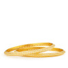 Rhodium-Polished 22ct Gold Bangle | Daily Wear | 2.5 | Mediumweight