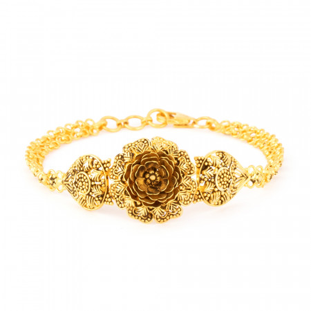 22k Gold Antique Bracelet For Women