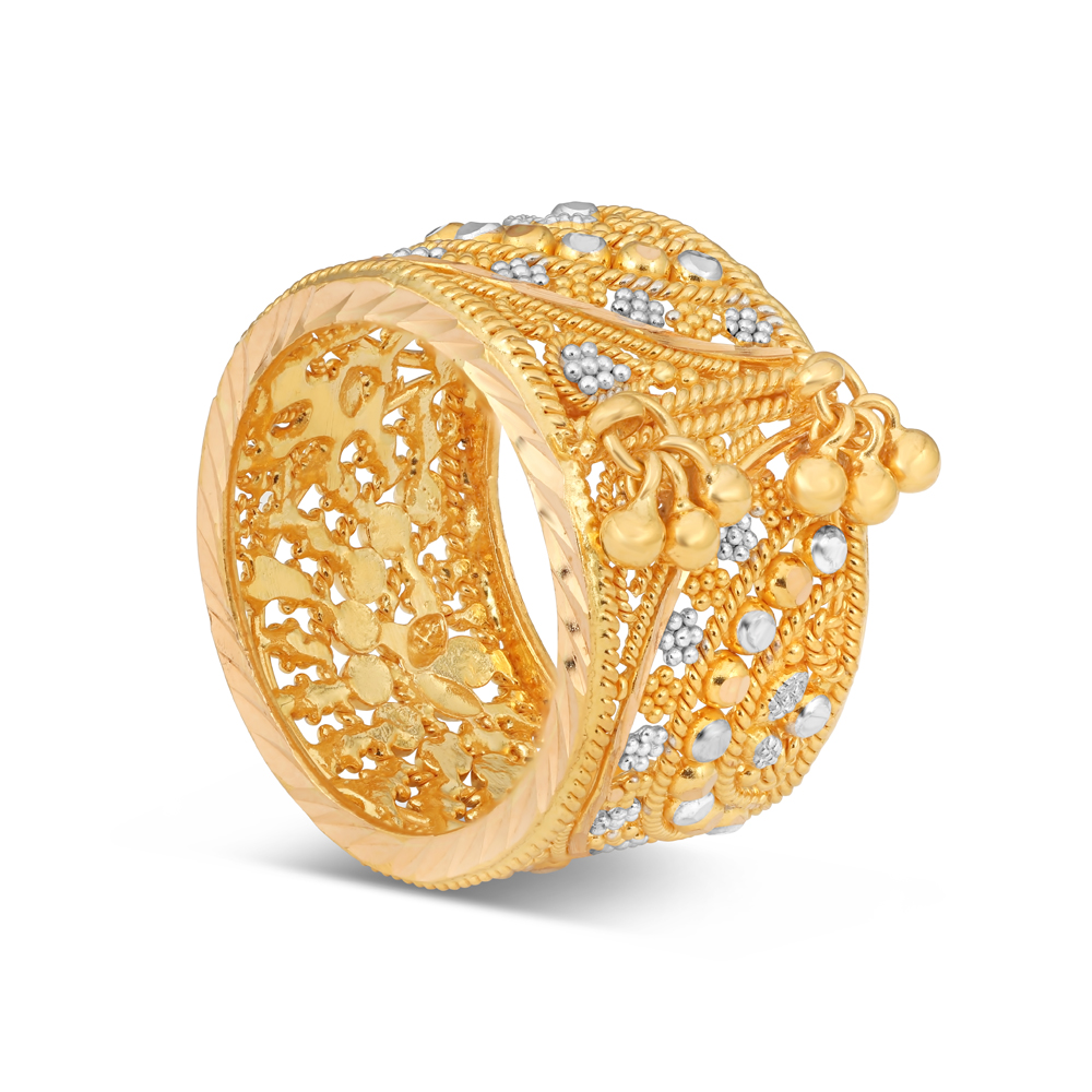 Sleek Women's Gold Ring (1.310 Grams), 22Kt Gold Jewellery | Mohan Jewellery