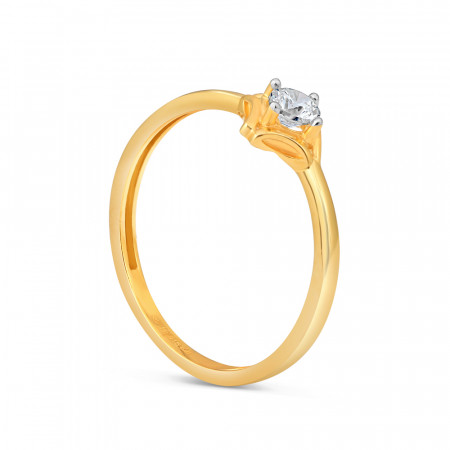 22 Carat Gold Rings For Women | CZ Stone | Size K