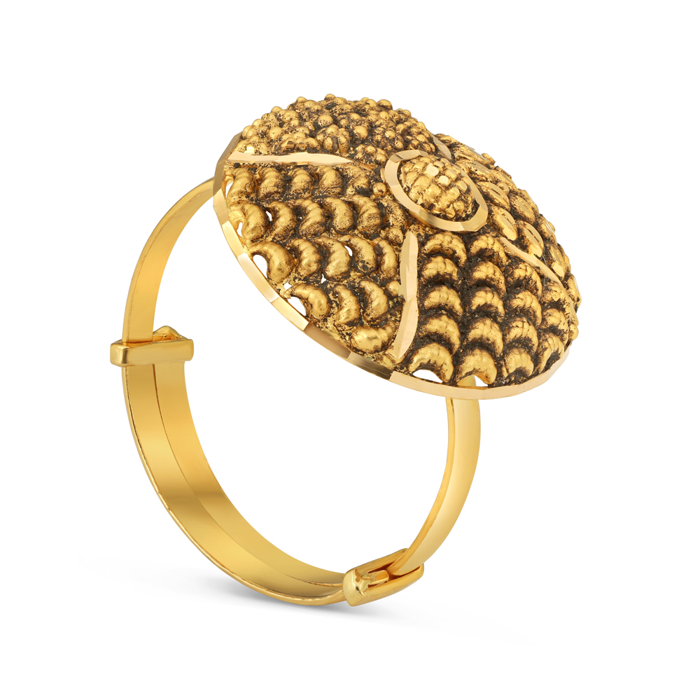 Handmade Matte Gold Plated Antique Adjustable Meenakari Finger Ring 216346  at Rs 175 | Fashion Rings in Mumbai | ID: 5744111188