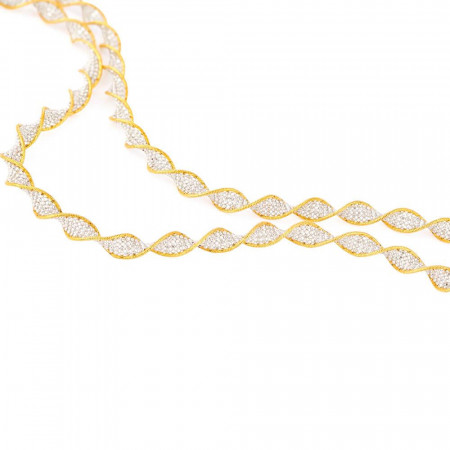 22ct Gold Fancy Short Necklace | 18 Inch