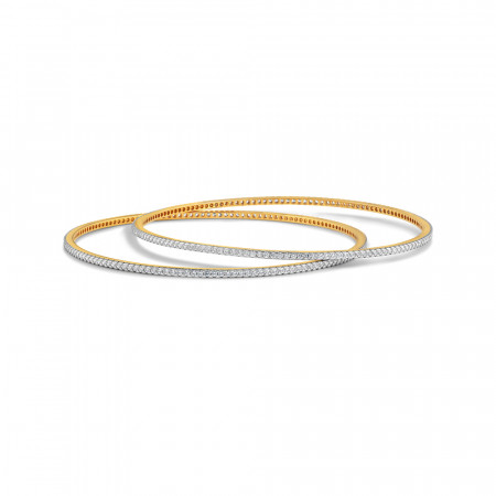 22ct Gold Bangle With CZ Stones | Occasion Wear | Lightweight 22ct Gold Bangle With CZ Stones | Occasion Wear | Lightweight