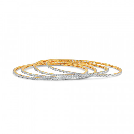 22ct Gold Bangle With CZ Stones | Occasion Wear | Lightweight 22ct Gold Bangle With CZ Stones | Occasion Wear | Lightweight