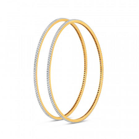 22ct Gold Bangle With CZ Stones | Occasion Wear | Lightweight 22ct Gold Bangle With CZ Stones | Occasion Wear | Lightweight