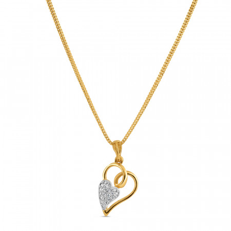 22ct Gold Heart Shaped Pendant