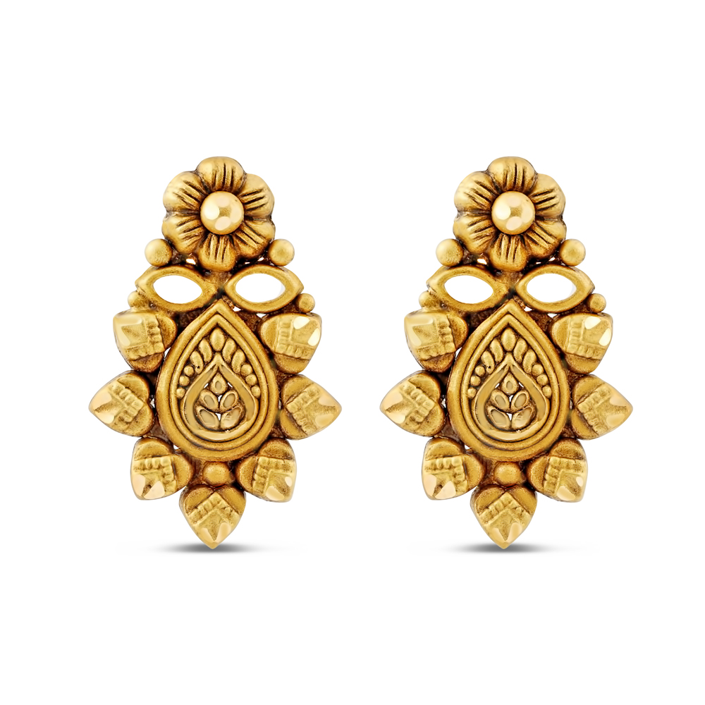 22 carat gold stud earrings Shop gold earrings PureJewels UK