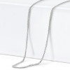 18ct White Gold | Curb Chain | 18 Inches | 1.2mm Thick